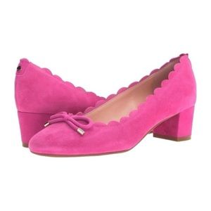 Kate Spade (like new) Women’s Yasmin Pink Suede Block Heels Size 6.5M